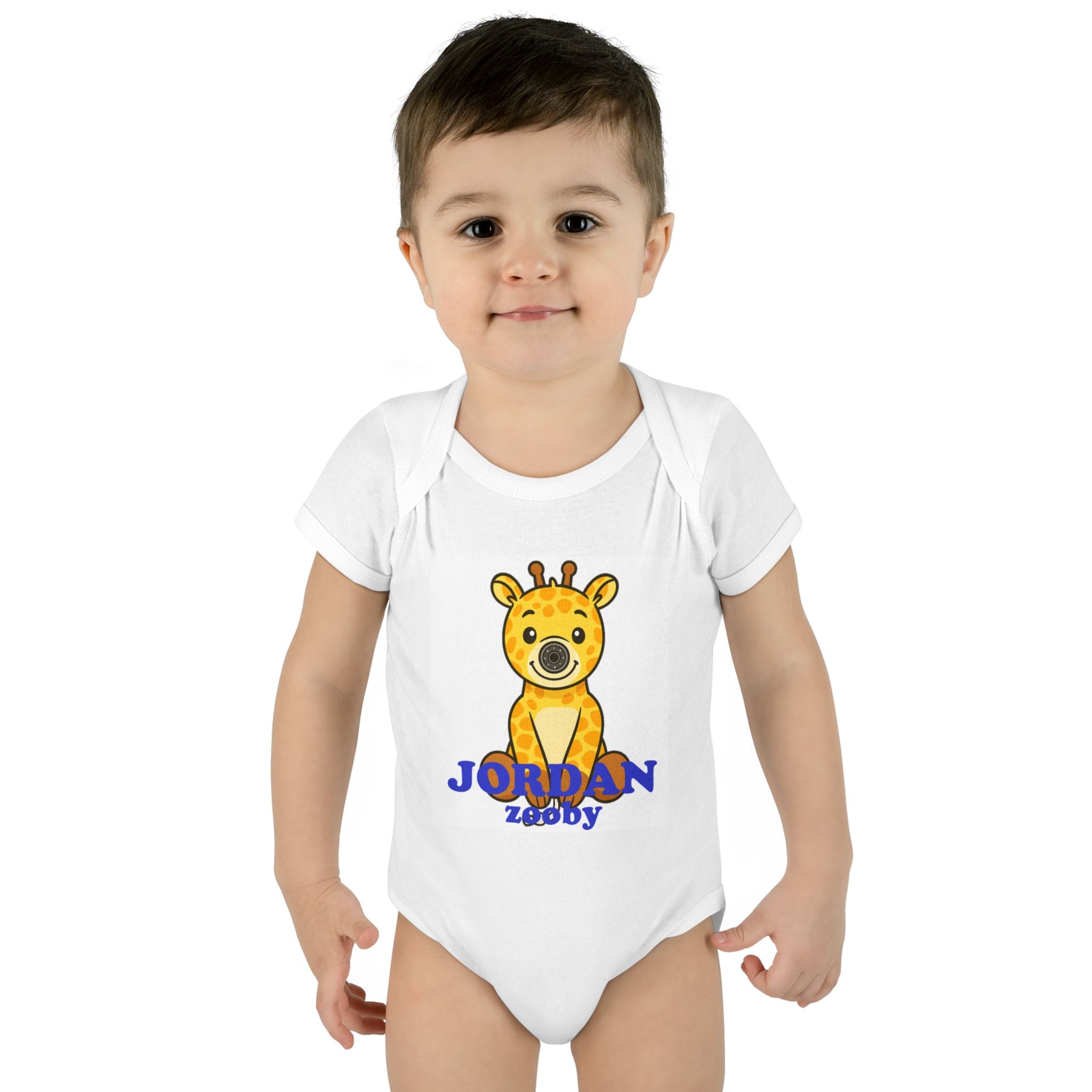Infant Baby Rib Bodysuit Jordan Giraffe