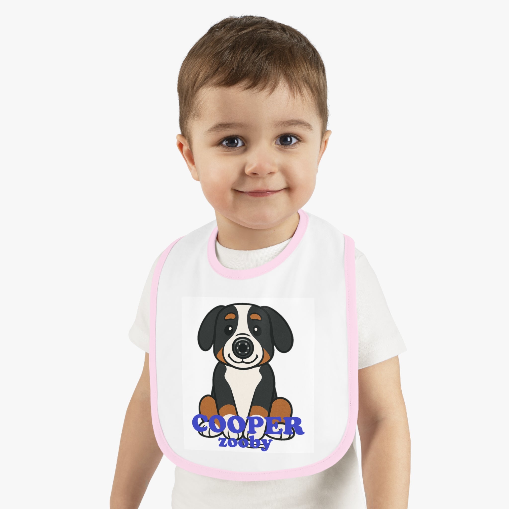 Baby Contrast Trim Jersey Bib Cooper Canine