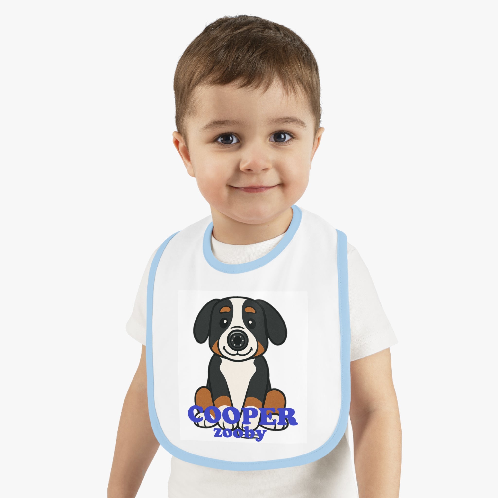 Baby Contrast Trim Jersey Bib Cooper Canine