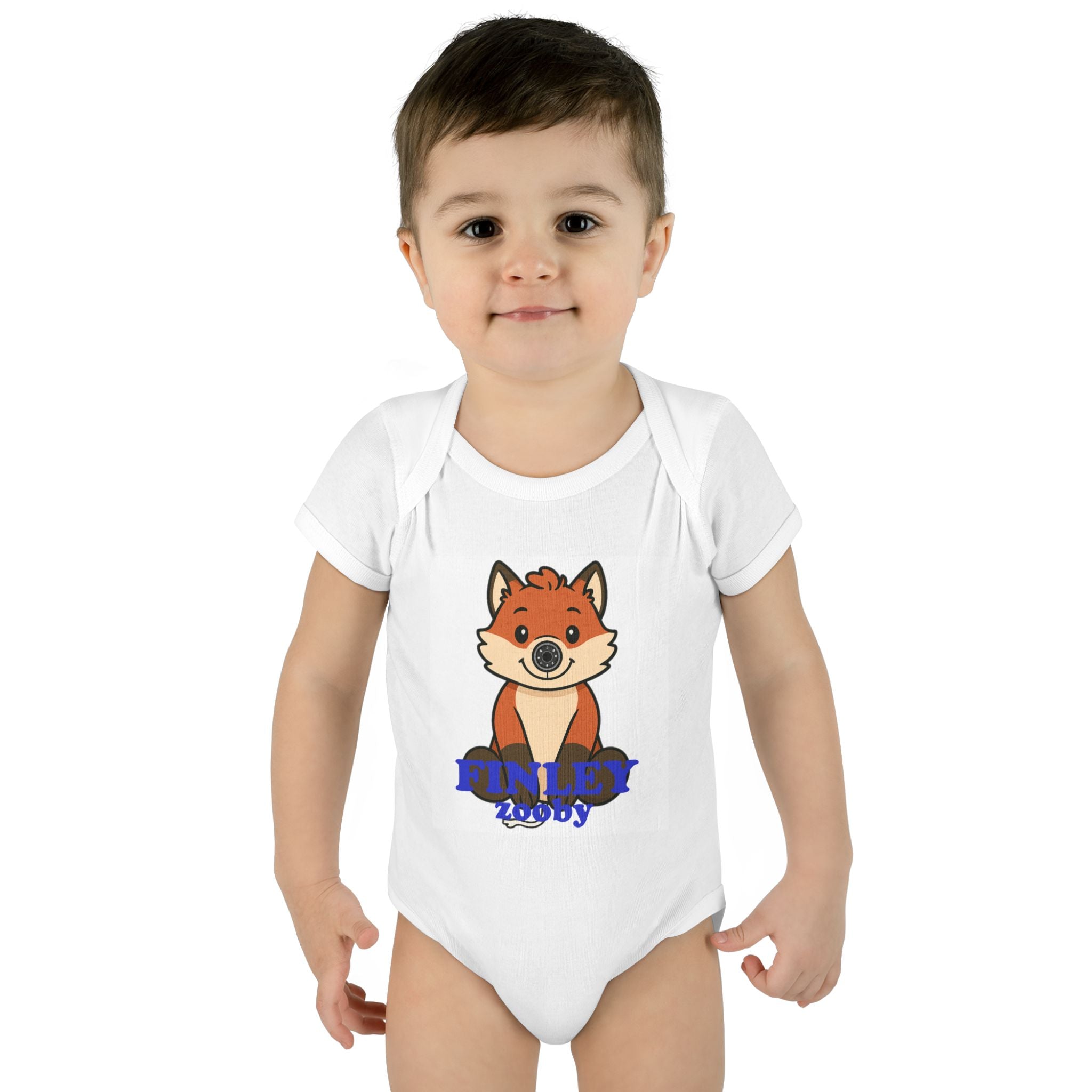 Infant Baby Rib Bodysuit Finley Fox
