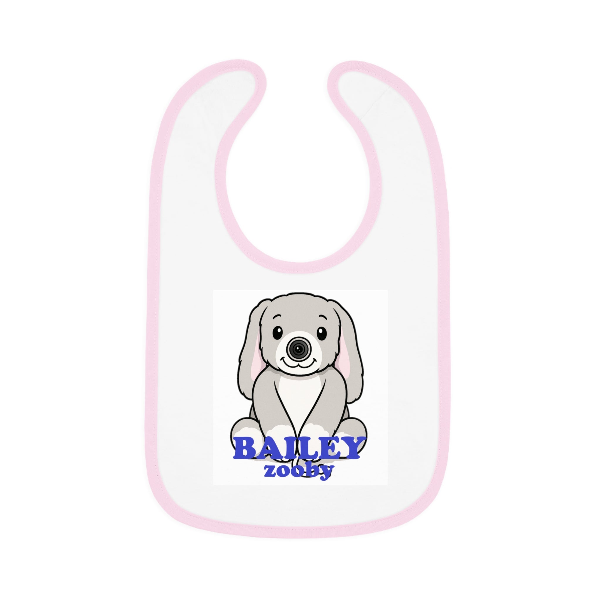 Baby Contrast Trim Jersey Bib