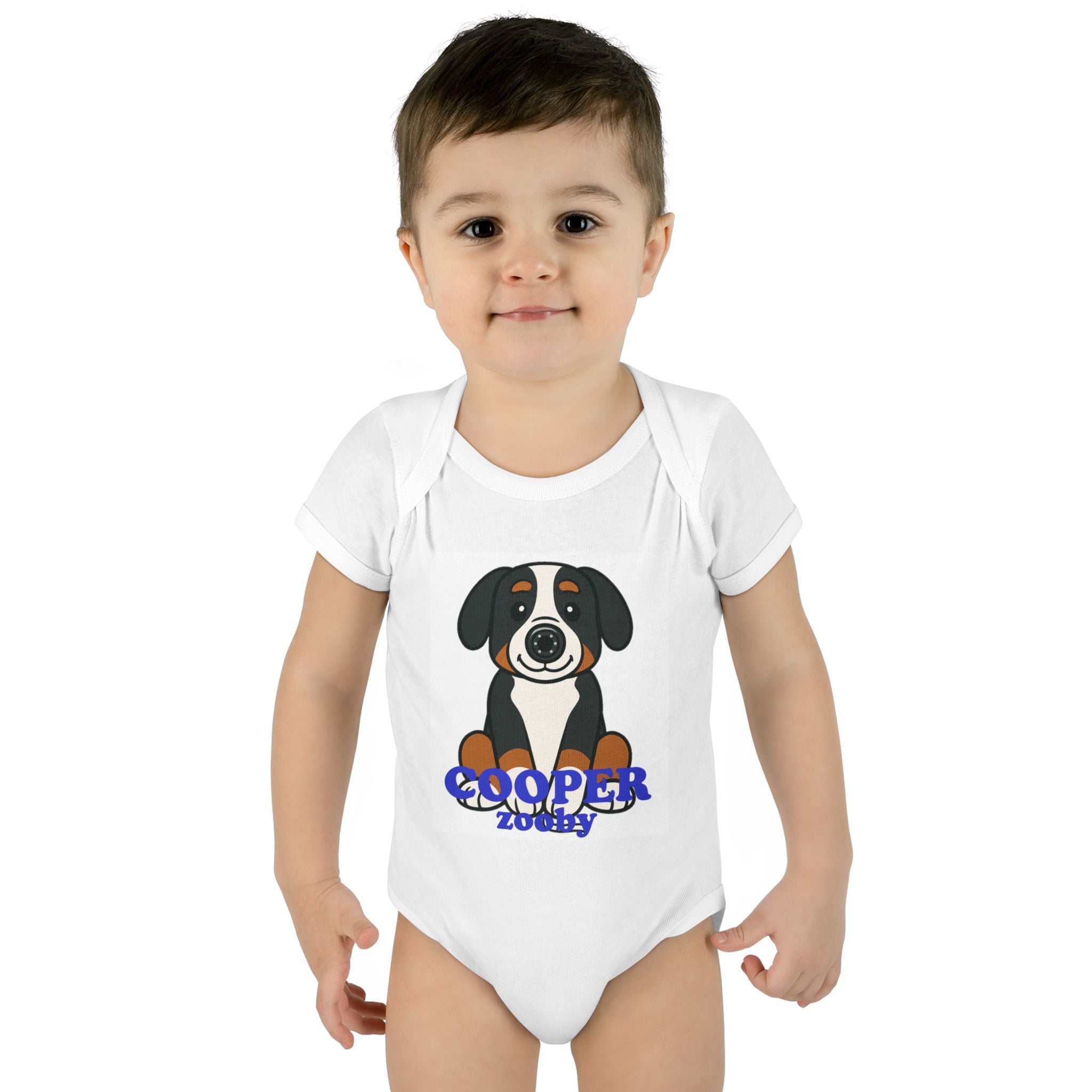Infant Baby Rib Bodysuit Cooper Canine
