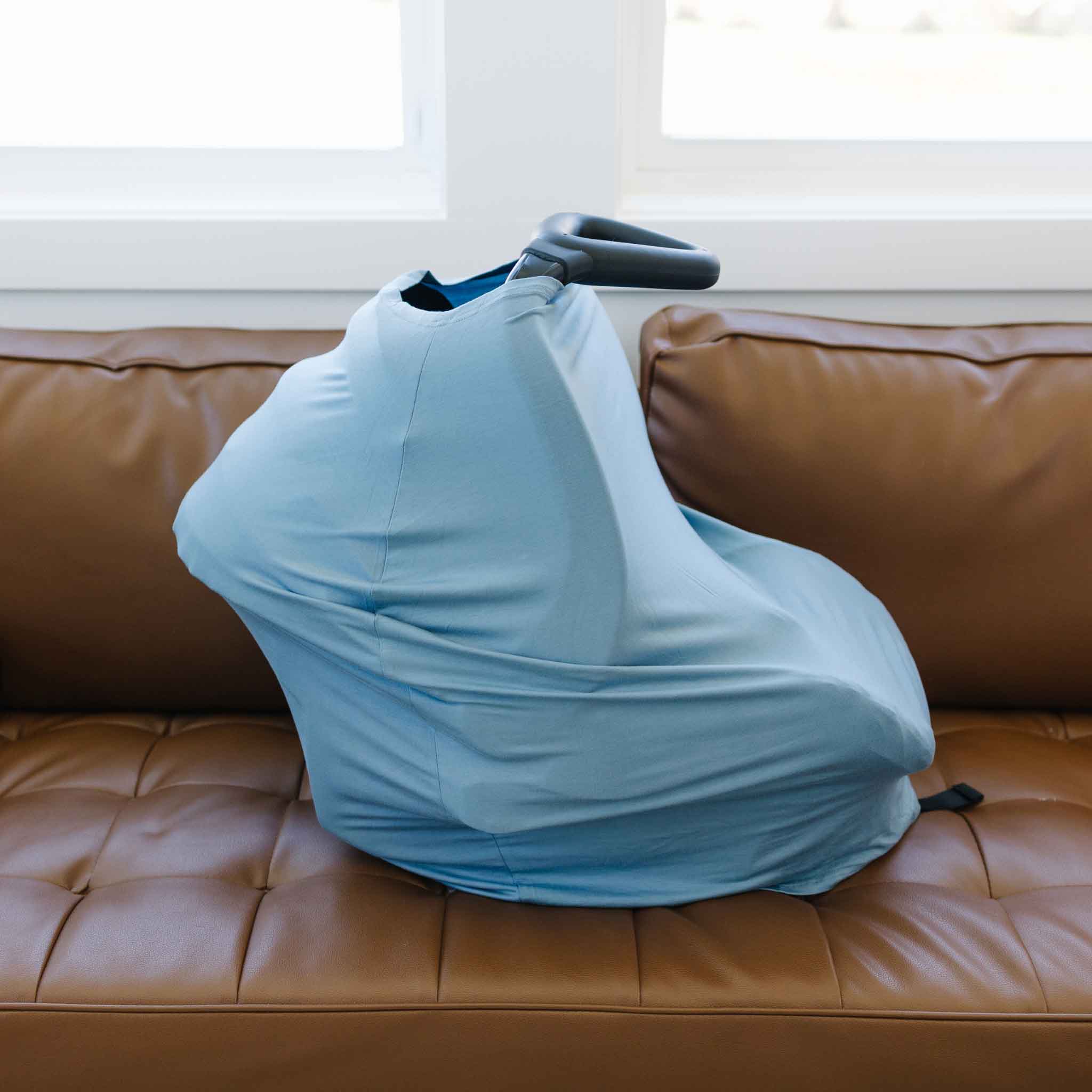 Multi Use Baby Cover - Dusty Blue by Dolly Lana