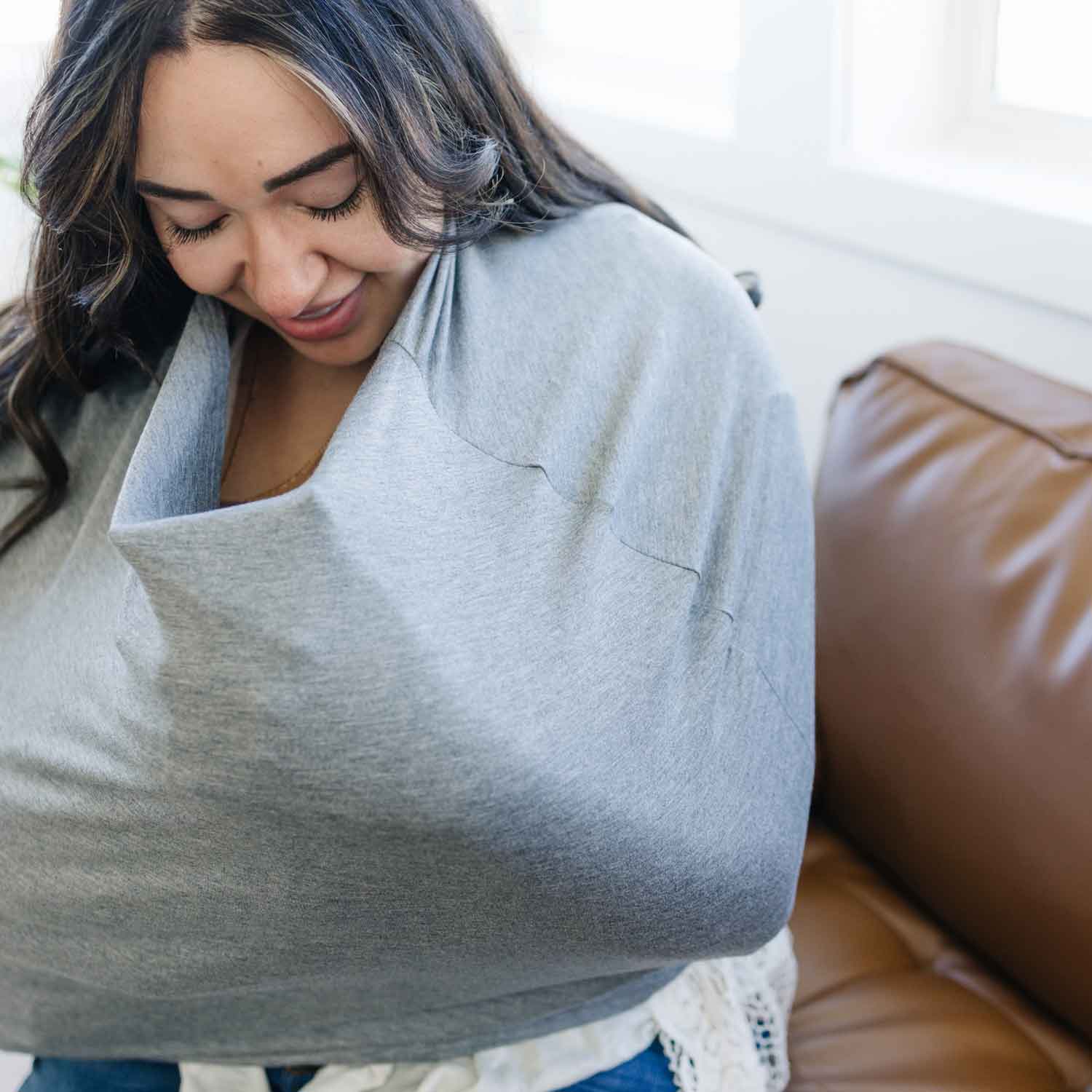 Multi Use Baby Cover - Heather Grey by Dolly Lana