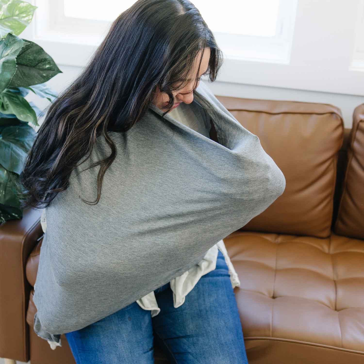 Multi Use Baby Cover - Heather Grey by Dolly Lana