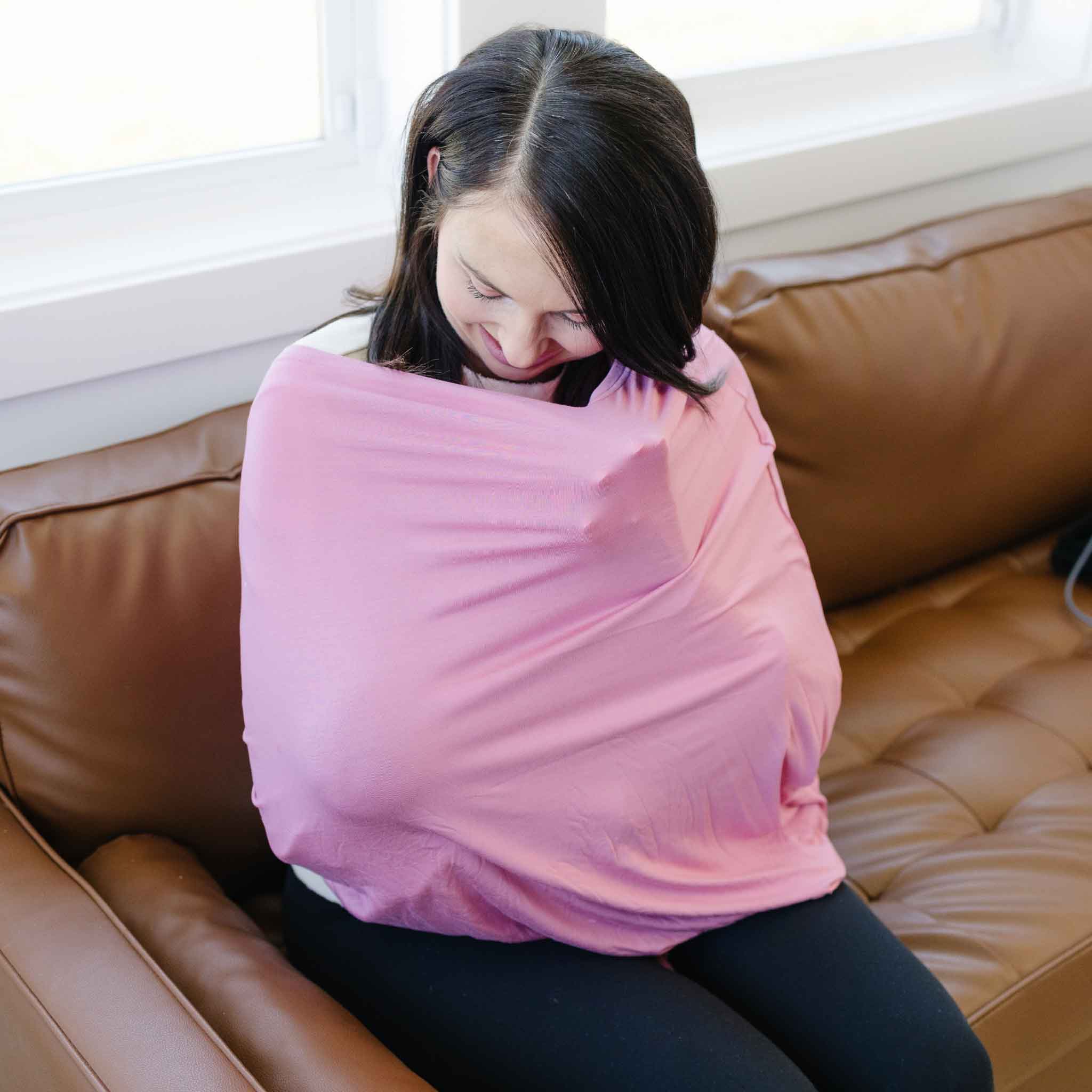 Multi Use Baby Cover - Dusty Rose by Dolly Lana